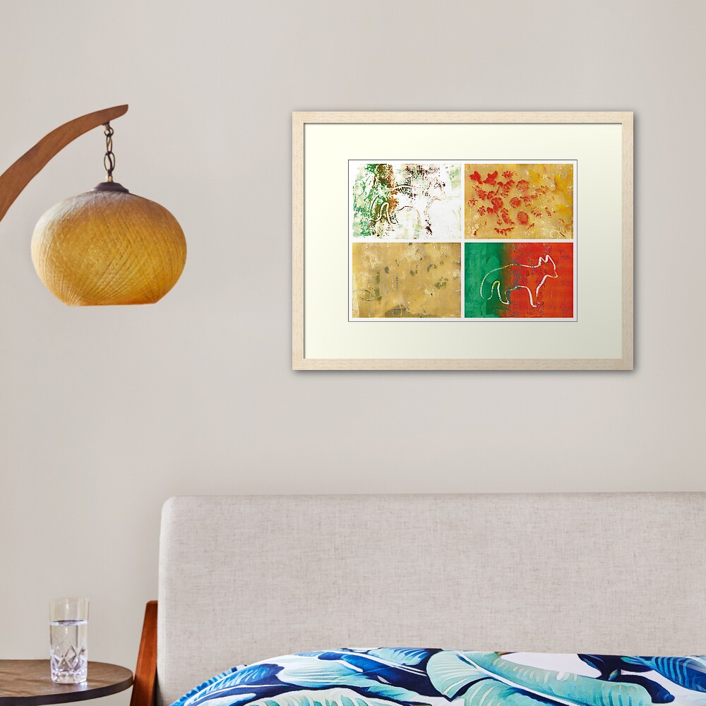 Fox's mind Framed Art Print