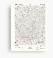 USGS Topo Map District of Columbia DC Washington West 20110711 TM Canvas Print