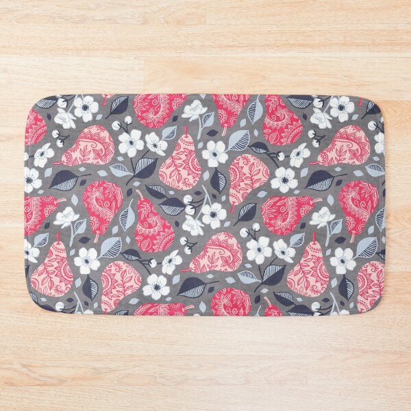 Item preview, Pretty Pears in Textured Grey and Pink  designed and sold by micklyn.