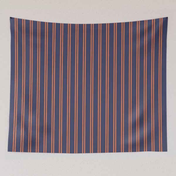 Item preview, Blue And Orange Double Stripes designed and sold by HomeLivingCo.