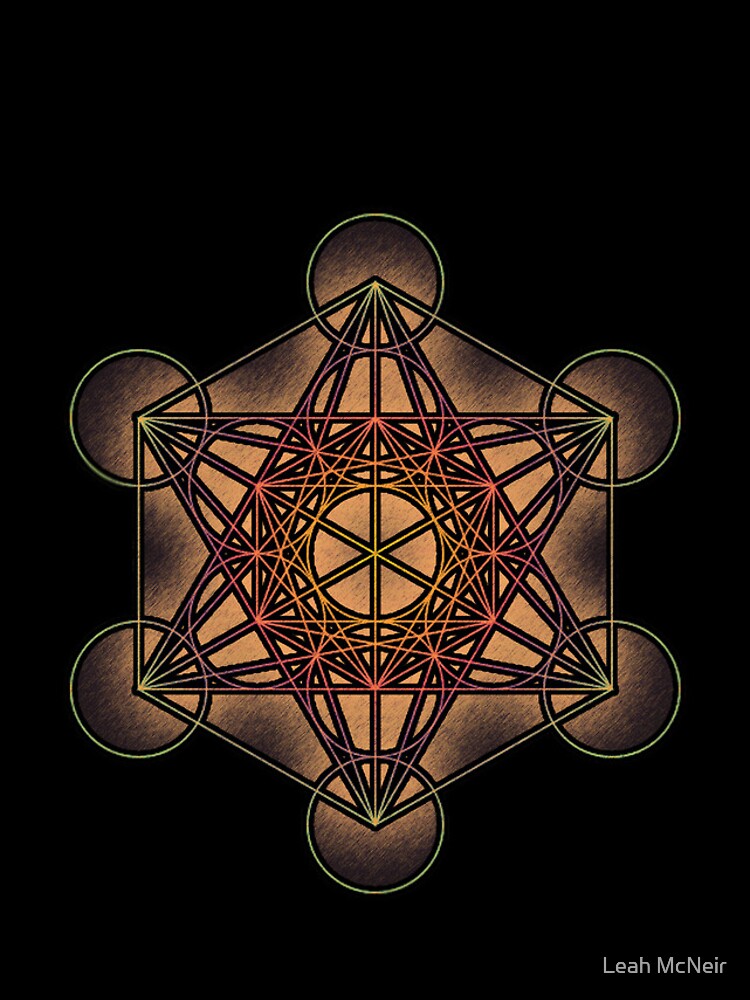 "Metatron's Cube Sacred Geometry Symbol iPhone & iPod Cases" iPhone
