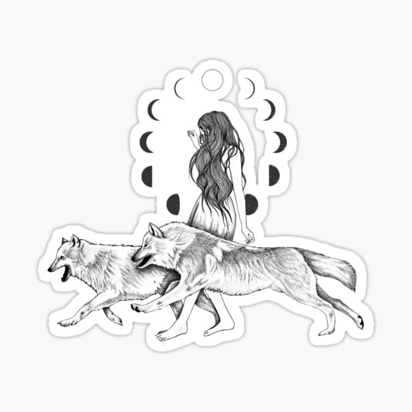 Run With The Wolves Sticker