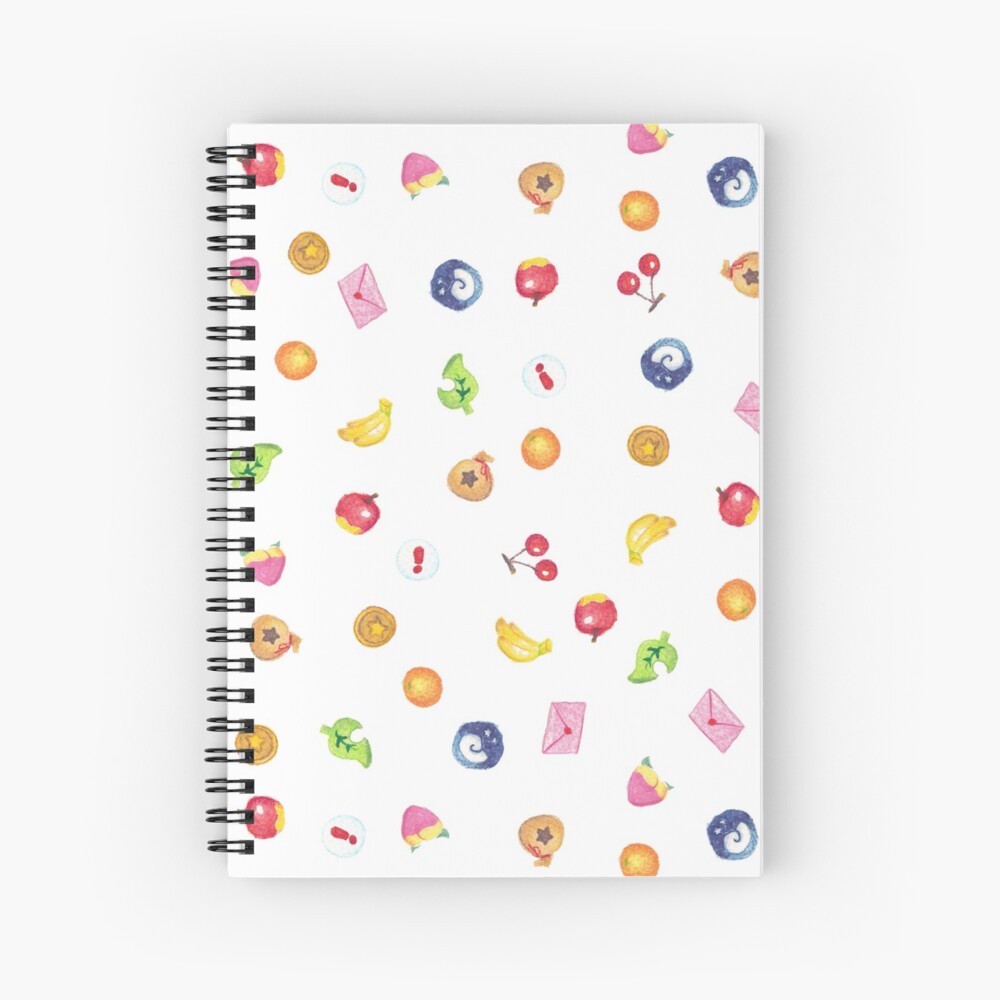 "Animal Crossing Print" Spiral Notebook for Sale by Irn124 Redbubble
