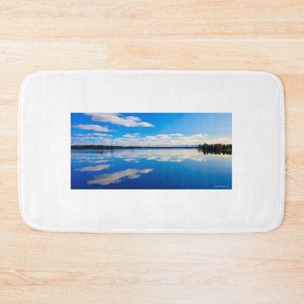 Item preview, Blue cloudy skye reflecting in water designed and sold by BERGphotos.