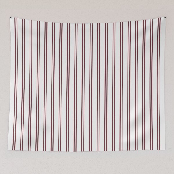 Item preview, White And Ruby Double Stripes designed and sold by HomeLivingCo.