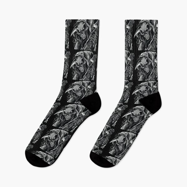 Item preview, Skull Reaper Black And White Dark designed and sold by funnierthanthou.