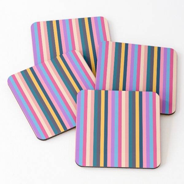 Item preview, Bubblegum Roman Stripes designed and sold by HomeLivingCo.