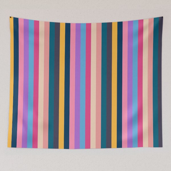 Item preview, Bubblegum Roman Stripes designed and sold by HomeLivingCo.