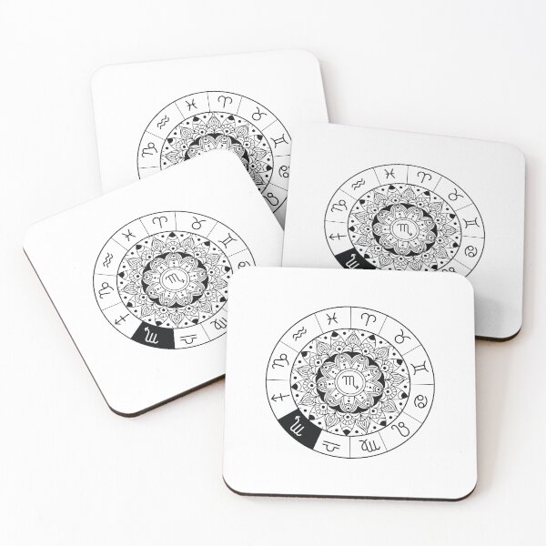 Item preview, Zodiac sign mandala horoscope designed and sold by DerSenat.