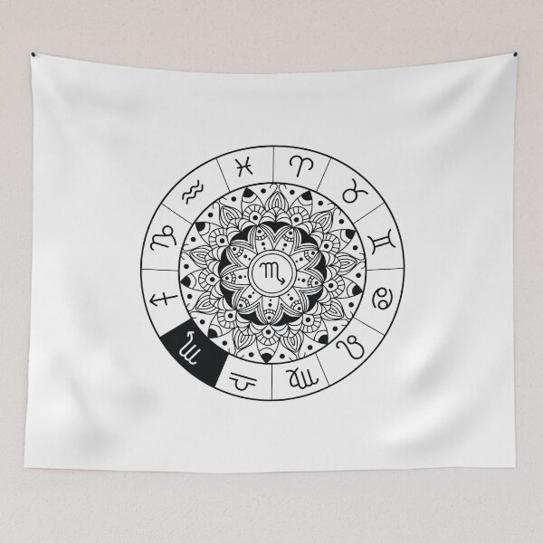 Artikelvorschau, Sternzeichen Mandala Horoskop entworfen und verkauft von DerSenat.