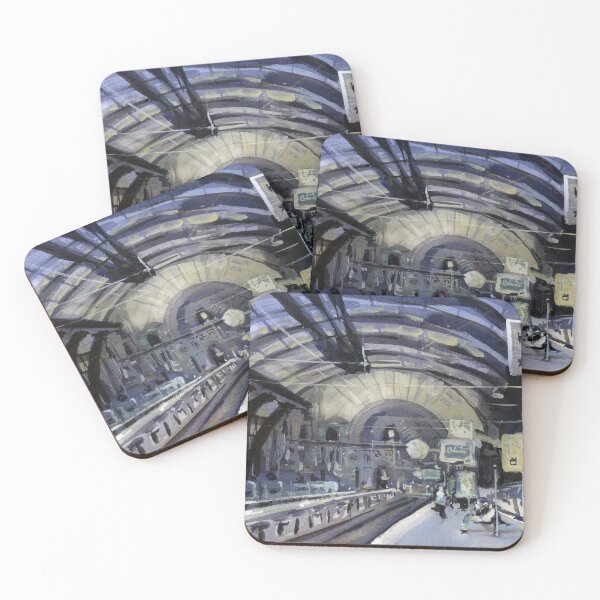 Item preview, Painting of elaborate interior of Antwerpen Centraal Trail Station- Belgium.  Antwerp train station  designed and sold by rfoxphoto.