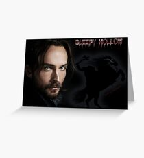 Ichabod and The headless horseman Greeting Card