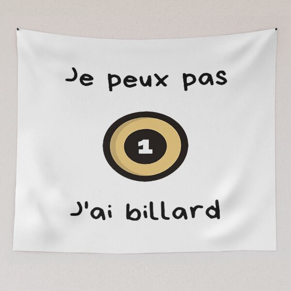 Aperçu de l'œuvre Je peux pas - J ai billard créée et vendue par Omeris.
