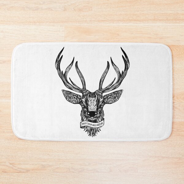 Item preview, Deer, deer head, mandala designed and sold by DerSenat.
