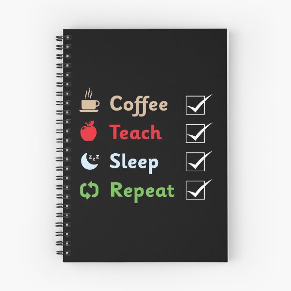 Item preview, Coffee, Teach, Sleep, repeat, funny teacher shirt designed and sold by Gerald Waters.
