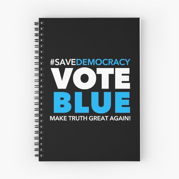 Item preview, VOTE BLUE - Make Truth Great Again (black BG) designed and sold by Thelittlelord.