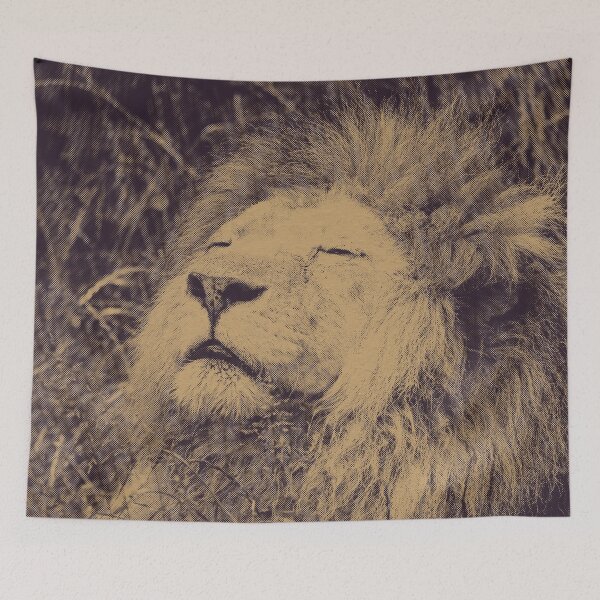 Item preview, Sleeping Lion Print designed and sold by TheGiftHub.