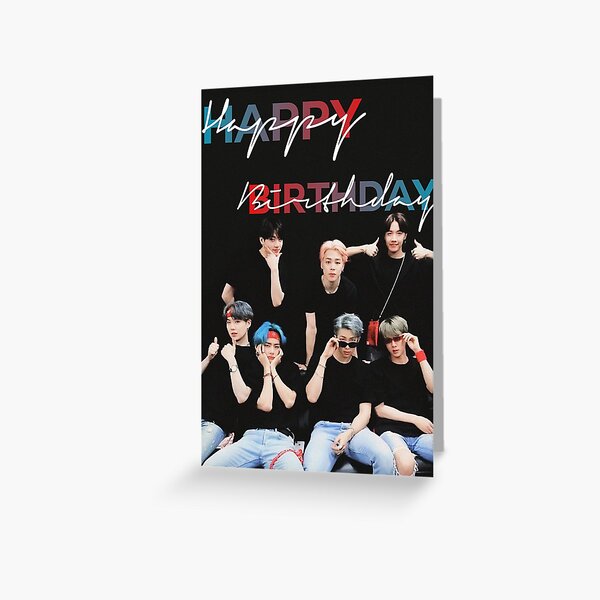 "Happy Birthday BTS" Greeting Card by marisaurban | Redbubble