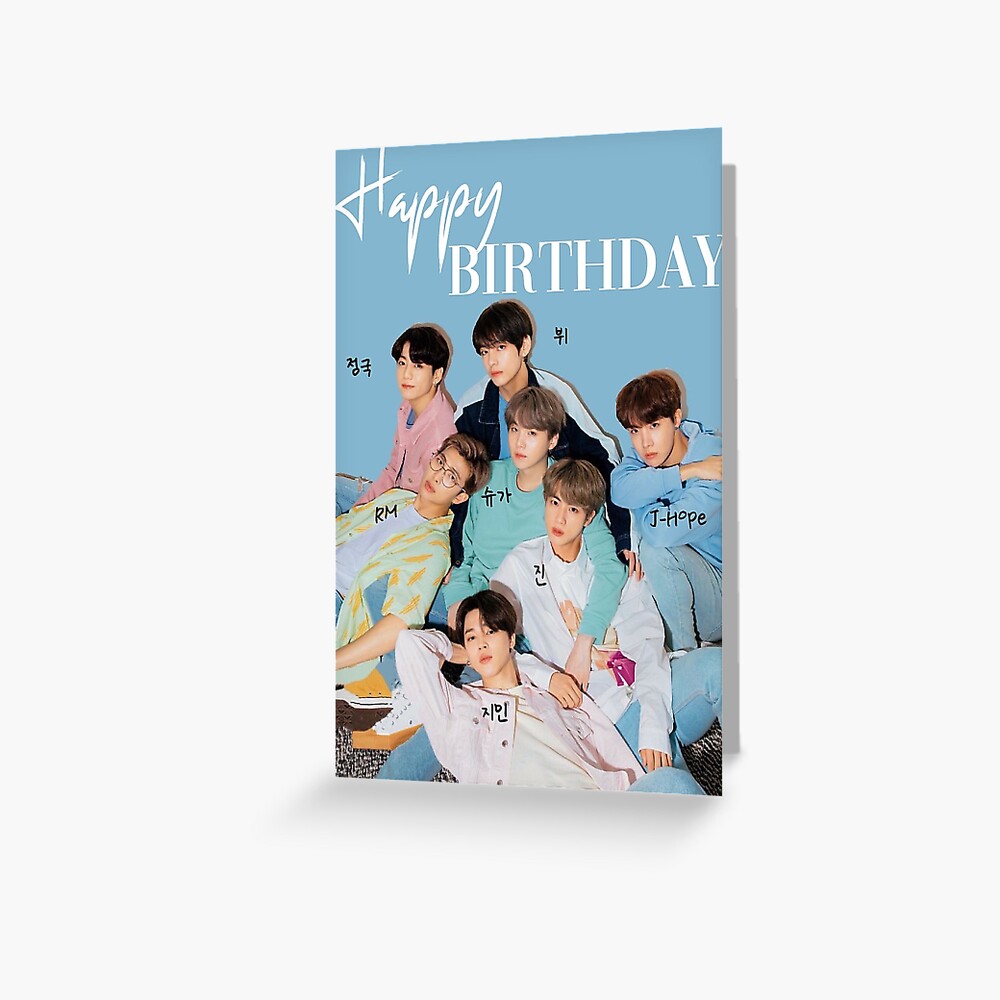 Tarjetas de felicitación «Feliz cumpleaños bts» de marisaurban | Redbubble