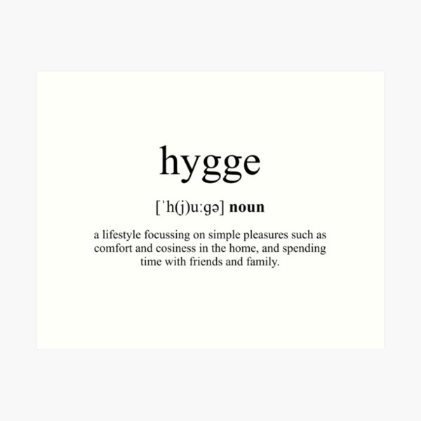 Item preview, Hygge Definition | Dictionary Collection designed and sold by Designschmiede.