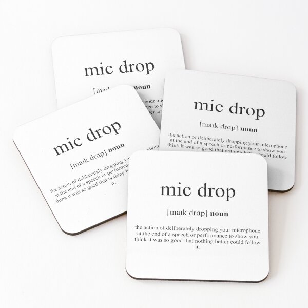 Item preview, Mic Drop Definition | Dictionary Collection designed and sold by Designschmiede.