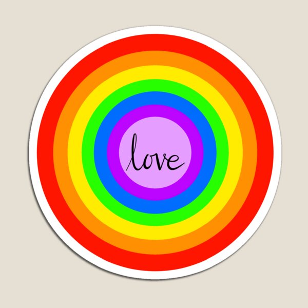 Item preview, Love Rainbow Target designed and sold by JustHumanCreate.