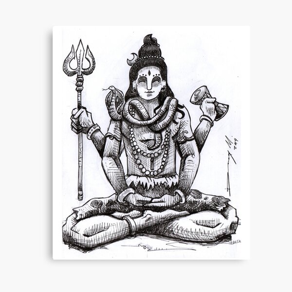 how to draw loord shiva with snake by pencil sketch,shiv thakur drawing,how  to draw om namah shivaya - YouTube