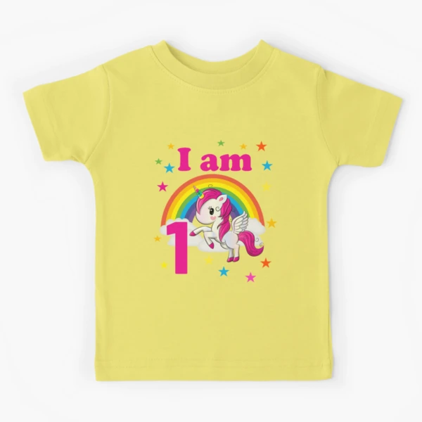 i am 1 unicorn birthday 1 year old birthday boy t shirt gift idea first