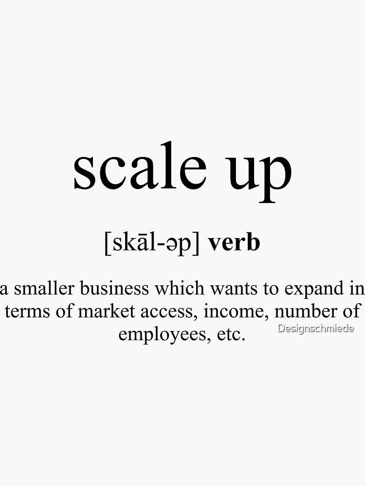 "Scale Up Definition Dictionary Collection" Sticker for Sale by