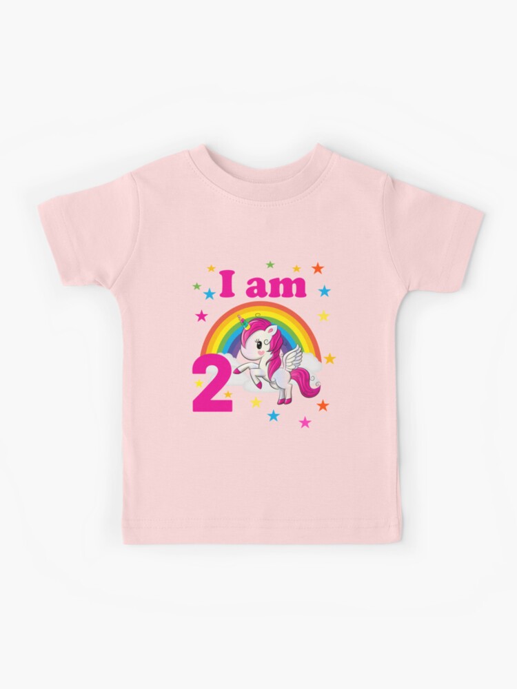 Camiseta para niños con la obra «Cumpleaños 2 años niño niña