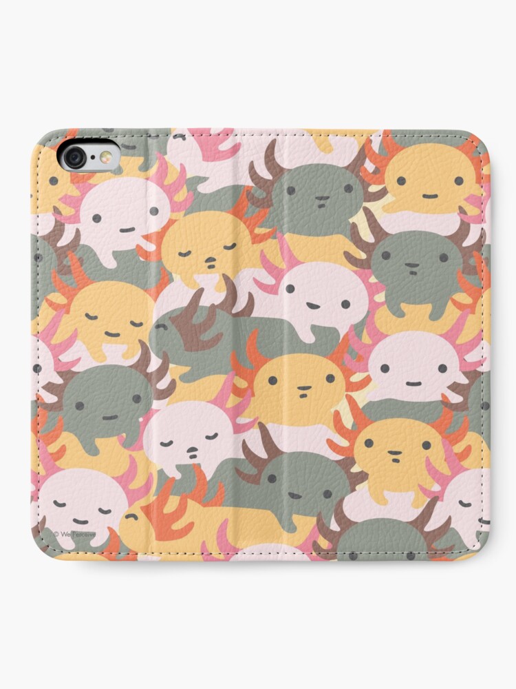 Alternate view of WE PERCEIVE | AXOLOTL WAVE - We are the CUTEST CREATURE in the Water World iPhone Wallet