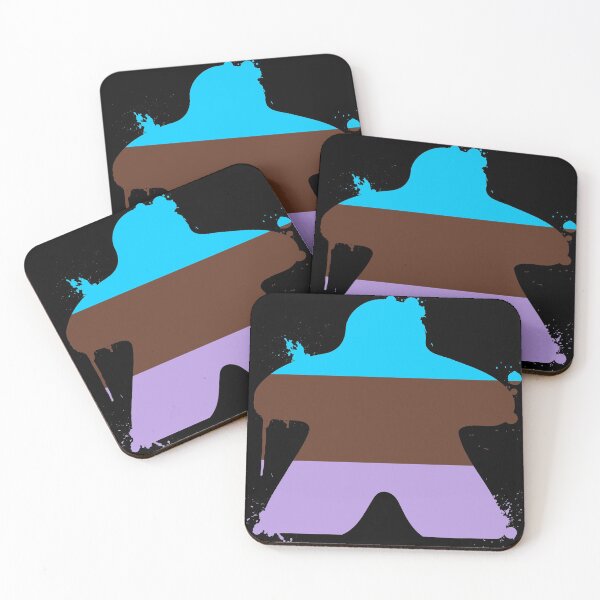 Item preview, Androsexual pride painted meeple designed and sold by ZoLo Design.