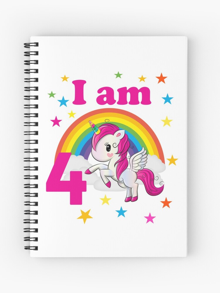 4to cumpleaños unicornio numero 4 años regalo niña' Bolsa de tela