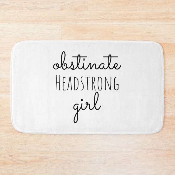 Item preview, Obstinate Headstrong Girl Jane Austen  feminist Quote Gift designed and sold by Minimalist Quotes and Sayings.