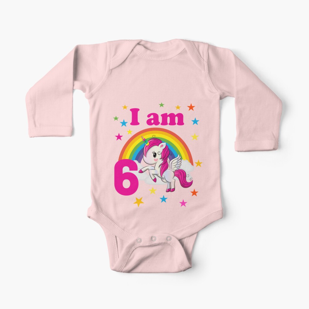 Bolsa de tela con la obra «Copia de I'm 5 unicorn birthday 5 años  cumpleañero camiseta idea de regalo quinto cumpleaños niña» de Jelisandie