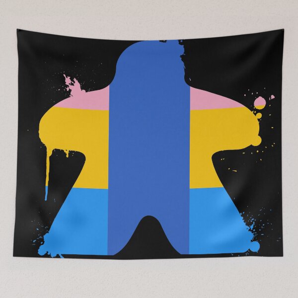 Item preview, Cavusgender pride painted meeple designed and sold by ZoLo Design.
