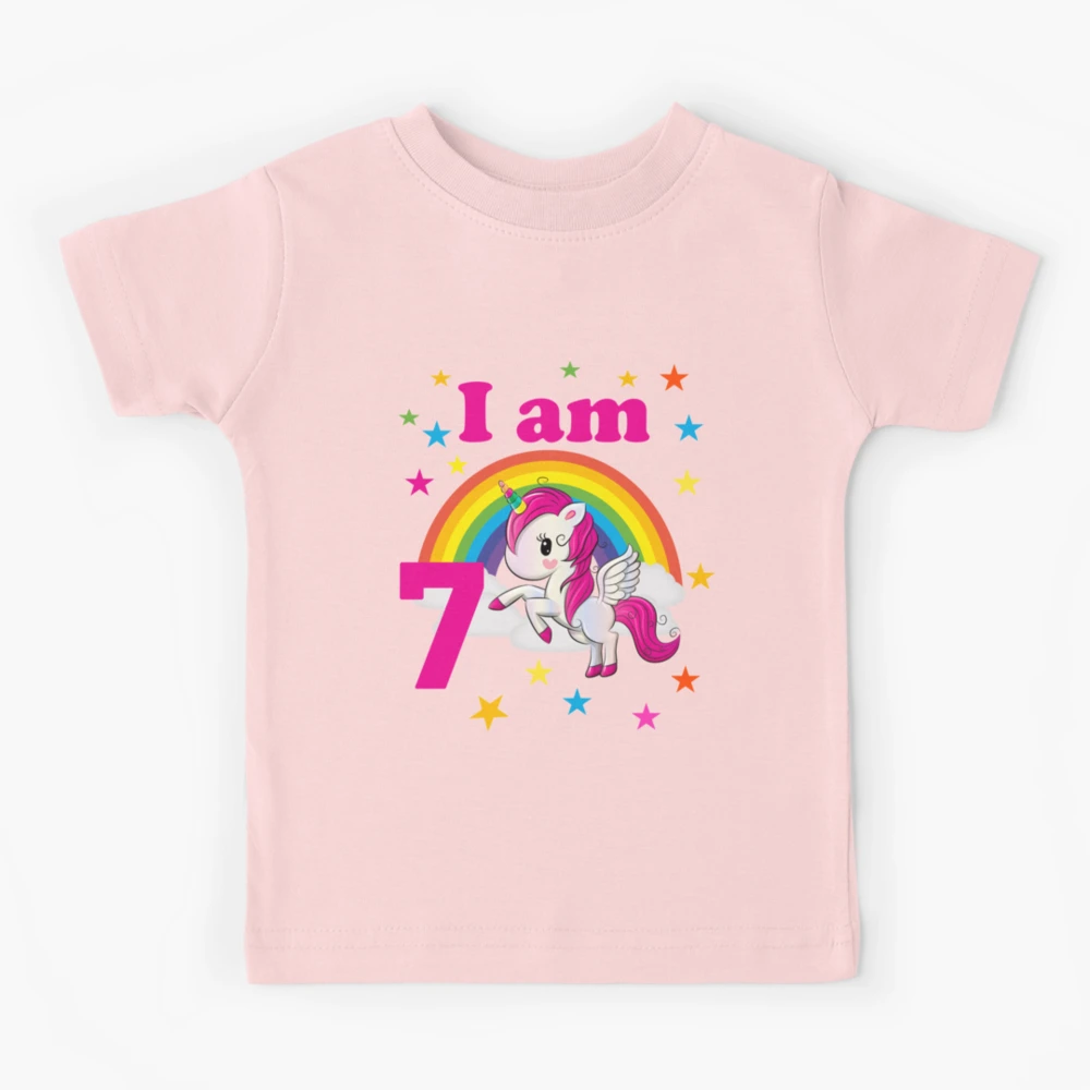 Unicorn 7th Birthday Shirt, Gift for 7 year old girl, Seventh Birthday –  Things Very Special