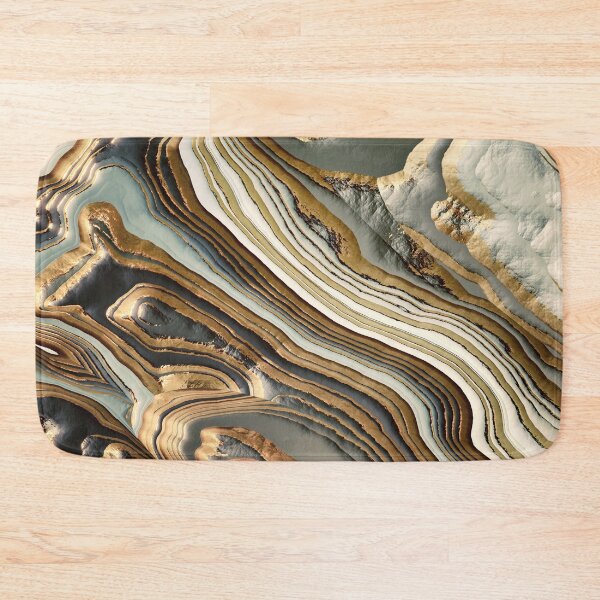 Item preview, White Gold Agate Abstract designed and sold by spacefrogdesign.
