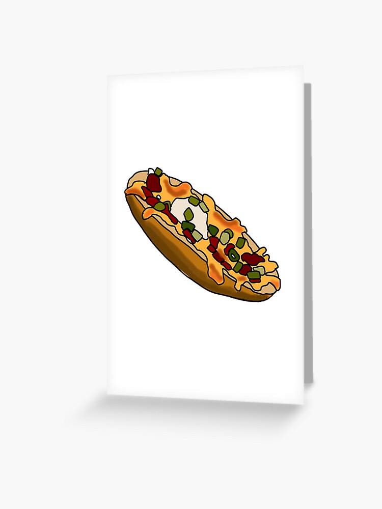 Crinkle cut French fries food sticker, seasoned potatoes  Greeting Card  for Sale by charlottewinter