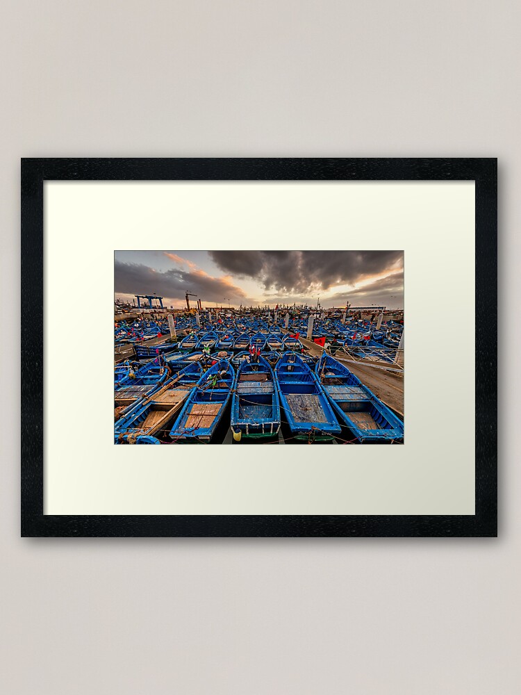 Alternate view of Harbor of Essaouira, Morocco Framed Art Print