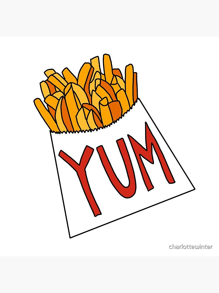 Crinkle cut French fries food sticker, seasoned potatoes  Greeting Card  for Sale by charlottewinter