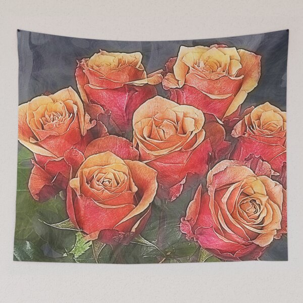 Item preview, Beautiful Artistic Roses Bouquet Floral designed and sold by livianasgifts.
