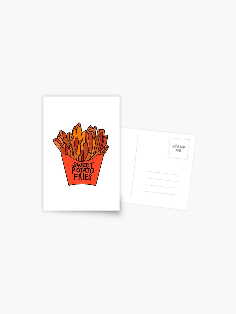 Crinkle cut French fries food sticker, seasoned potatoes  Greeting Card  for Sale by charlottewinter