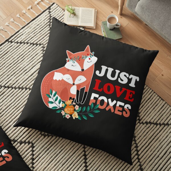 Just Love Foxes Floor Pillow