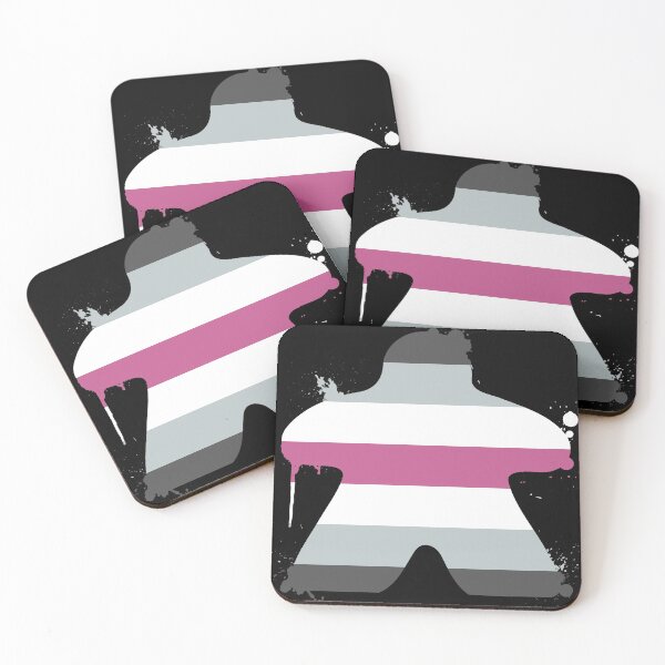 Item preview, Librafeminine pride painted meeple designed and sold by ZoLo Design.
