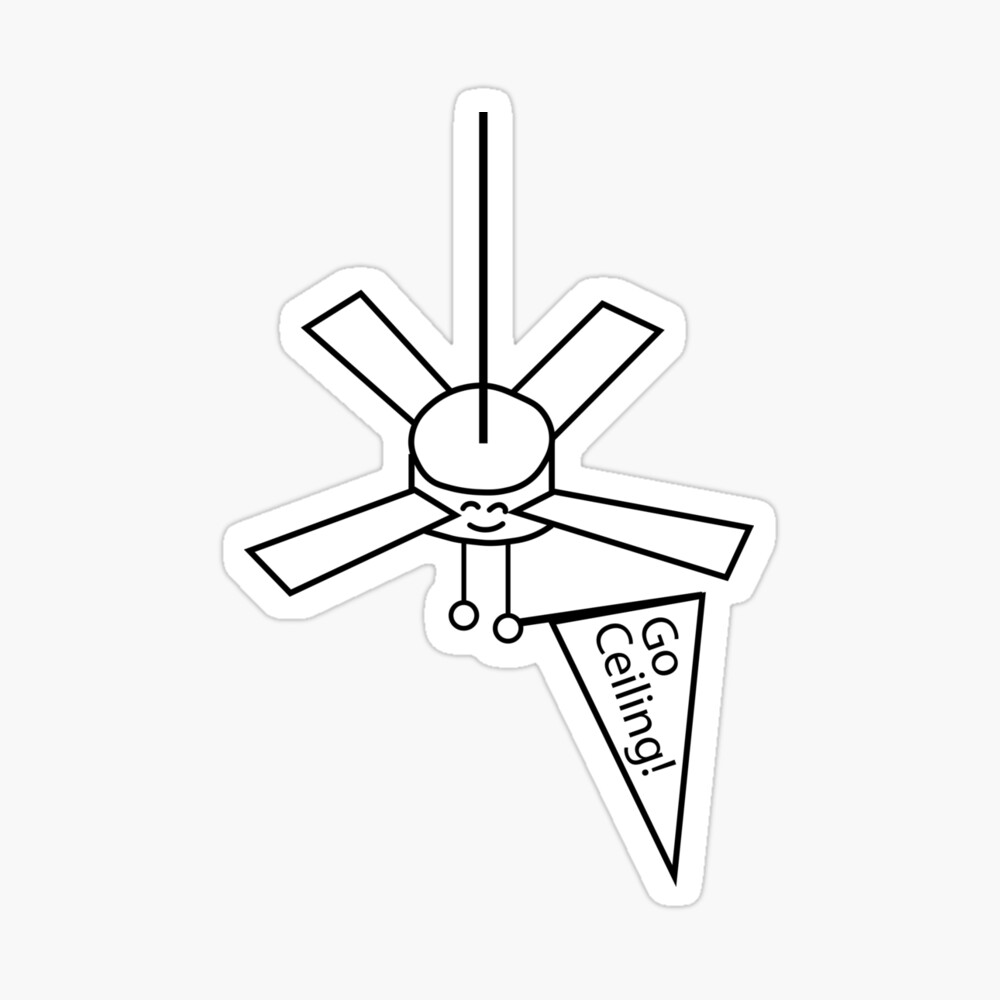 Creslow 5-Blade Ceiling Fan Dimensions & Drawings | Dimensions.com