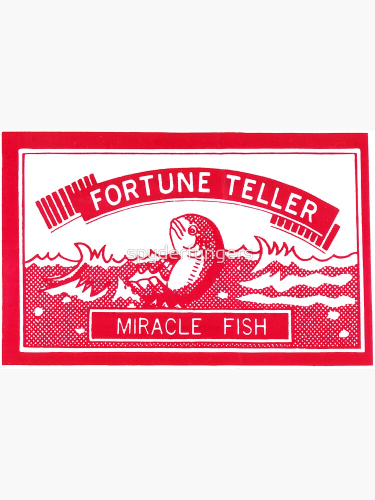 the-fortune-telling-fish-sticker-for-sale-by-spyderfyngers-redbubble