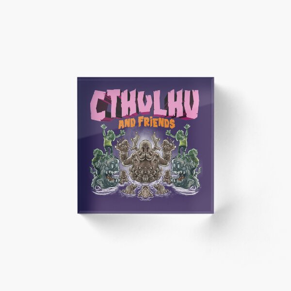 Cthulhu and Friends Acrylic Block