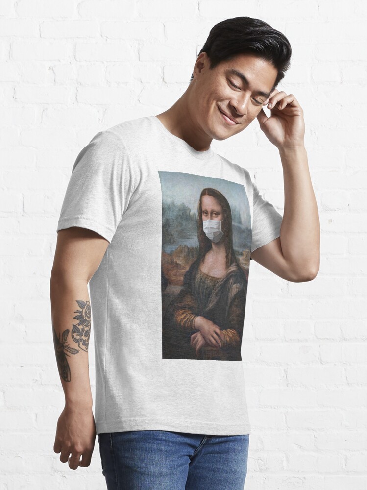 Alternate view of Coronavirus Mona Lisa Essential T-Shirt