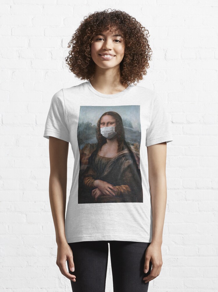 Alternate view of Coronavirus Mona Lisa Essential T-Shirt